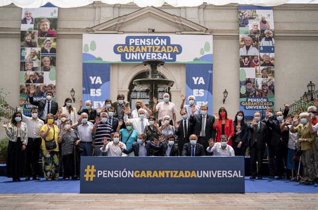 Presidente Piñera anuncia publicación de la Pensión Garantizada Universal, que beneficiará a 2,5 millones de personas